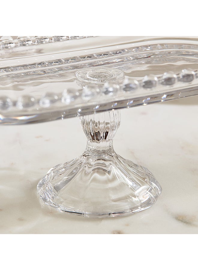 Home Box Merriam Beaded Plate with Stand - Clear - Image 4